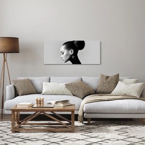 Kép - Egy gyönyörű nő profilja (120x50 cm)
