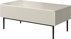 Nicole dohányzóasztal 120 cm - kasmír / fekete lábak