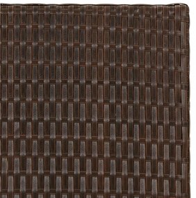barna összecsukható polyrattan asztal 45x35x32 cm