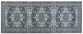 Szürke és kék futószőnyeg 80 x 200 cm KOTTAR Beliani