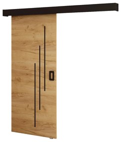 Tolóajtó 90 cm Bethany VI (arany craft + matt fekete). 1043498