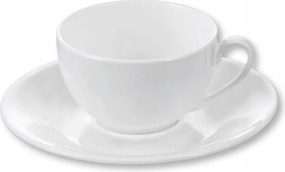 Eszpresszó csésze csészealjjal 80 ml Fehér Wilmax porcelán kávéscsésze