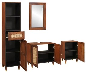 Fürdőszobai bútorok fiókkal ajtóval 4 pcs 38 x 33 x 160 cm