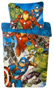 DISNEY AVENGERS 2 pamut ágynemű Ágynemű mérete: 140x200 cm, A csomag tartalma: Készletcsomagolás