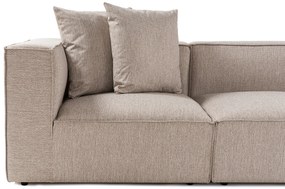 Sarokkanapé Sora (L1-O1-O1-1R-POUFFE ) - Homok Bézs