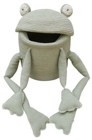 Világoszöld textil játéktároló kosár ø 23x35 cm Fred the Frog – Lorena Canals