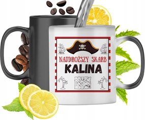 Mágikus Bögre Kalina Fekete Matt Nyomtatott Képpel 330ml