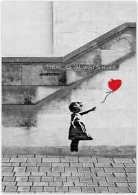 Poszterek 70x100 Banksy Lány Hope