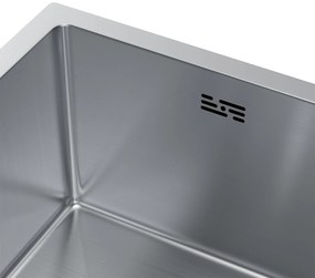 Erga HD, 1 kamrás acél mosogató 370x450x210 mm, acél, ERG-MLS-HD3745