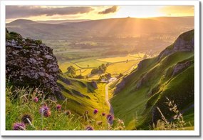 Poszterek keretben 60x40 Gyönyörű tájkép Kilátás