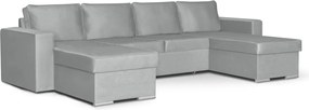 PANORAMO-U Kinyitható sarokkanapé Világosszürke