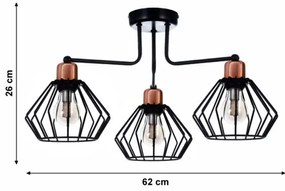 Csillár PORTO 3xE27/40W/230V