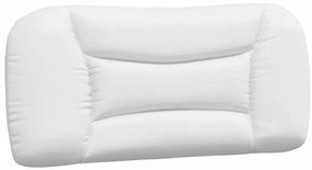 fehér műbőr fejtámla párna 90 cm