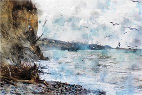 Kép - Zátony, akvarell (90x60 cm)