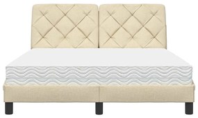 ágy matraccal krém 140x200 cm szövet