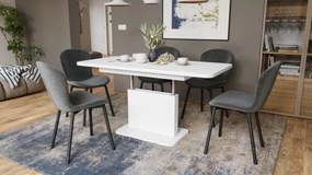 Mazzoni ASTON MINI-Z Fehér Matt - MODERN NYITHATÓ EMELHETŐ DOHÁNYZÓASZTAL ÉTKEZŐASZTAL ÁTALAKÍTHATÓ ASZTAL