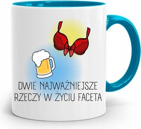 Kék Bögre Vicces Két Legfontosabb nyomott mintával