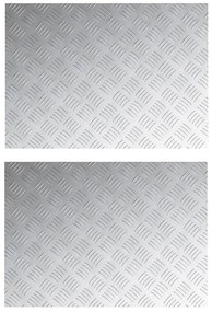 Alumínium Rácslemezek 2 db Csúszásmentes 70x50 cm