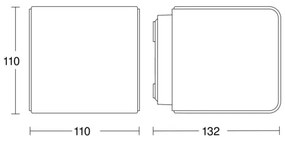 Steinel 079260-LED Kültéri fali lámpa L835 C LED/9,1W/230V IP44 antracit