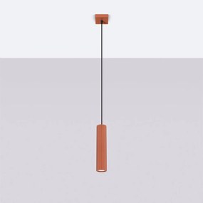 Téglavörös függőlámpa Gleam – Sollux