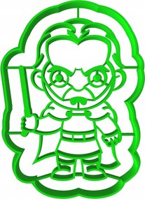 Sütemény- és mézeskalács lyukasztó Star Wars Count Dooku 8cm