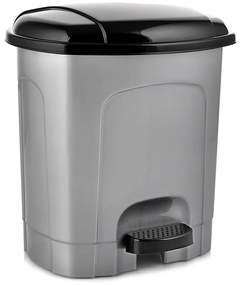 Szürke műanyag pedálos szemetes 3 l – Orion
