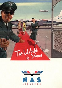 Művészi plakát Nas Airlines, Ads Libitum / David Redon, (30 x 40 cm)