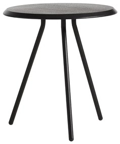 Dohányzóasztal "Sorround", 4 változat - Woud Variáns: Ø 45 cm - tölgyfa, fekete | fekete lábak (48,3 cm)