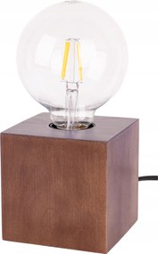 Fa Éjjeli Lámpa Asztali Dísz E27