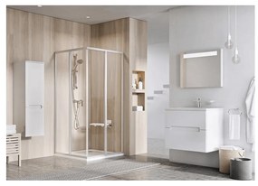 RAVAK Supernova II SRV2-80 195 S fél zuhanykabin, fehér + Transparent