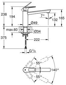 GROHE 31706000 - BAULOOP mosogatócsaptelep, fényes króm