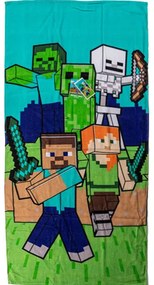 Minecraft fürdőlepedő, strand törölköző 70x140cm