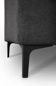 Antracitszürke zsenília sarokkanapé (jobb oldali-L alakú) Fabian – Scandic