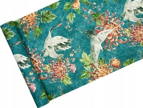 Színes tapéta Daruban, türkiz