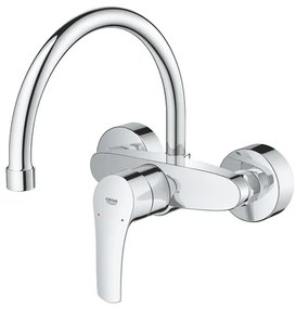 Mosogató csaptelep GROHE Eurosmart New forgó karral 150 mm króm 32482003