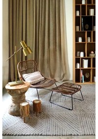 Világosbarna mosható kézi szövésű gyapjú szőnyeg 170x240 cm Golden Coffee – Lorena Canals