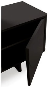 Fekete TV-állvány 180x55x40 cm Solei – MOME