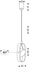 Antigo Furoku 7936 Függőlámpa 1x6W/LED 690lm IP20