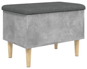 betonszürke szerelt fa tárolópad 62x42x46 cm