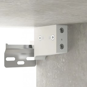 betonszürke falra szerelhető éjjeliszekrény 35x35x20 cm