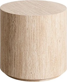 Novula kerek dohányzóasztal 45 cm - travertin