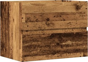 vidaXL antik fa színű szerelt fa fürdőszobaszekrény 60 x 38,5 x 45 cm