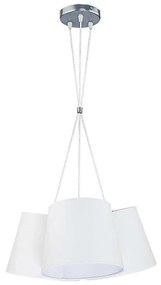 Duolla - Csillár zsinóron ROSSA 3xE27/40W/230V fehér