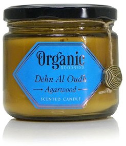 Bio gyertya Dehn Al Oudh - Agarwood 200 gborostyán üvegben