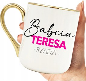 Nagymama Bögre Elegáns Személyre Szabható Névvel Arany Rant És Fül