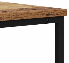 vidaXL Konzolasztal fiókkal Öreg fa 100 x 40 x 75 cm Faanyag