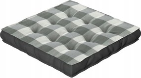 Dekoria Székpárna Kuba szürke-fehér kockás