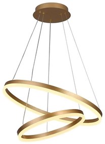 Brilagi - LED Dimmelhető csillár zsinóron CIRCLE LED/70W/230V 3000-6500K arany + távirányító