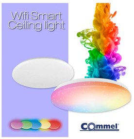 Commel LED smart Wifi mennyezeti lámpa 38cm, 24W