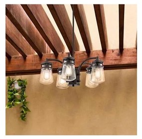 Kichler KL-LYNDON-5P-AZ - Kültéri csillár rúdon LYNDON 5xE27/60W/230V IP44